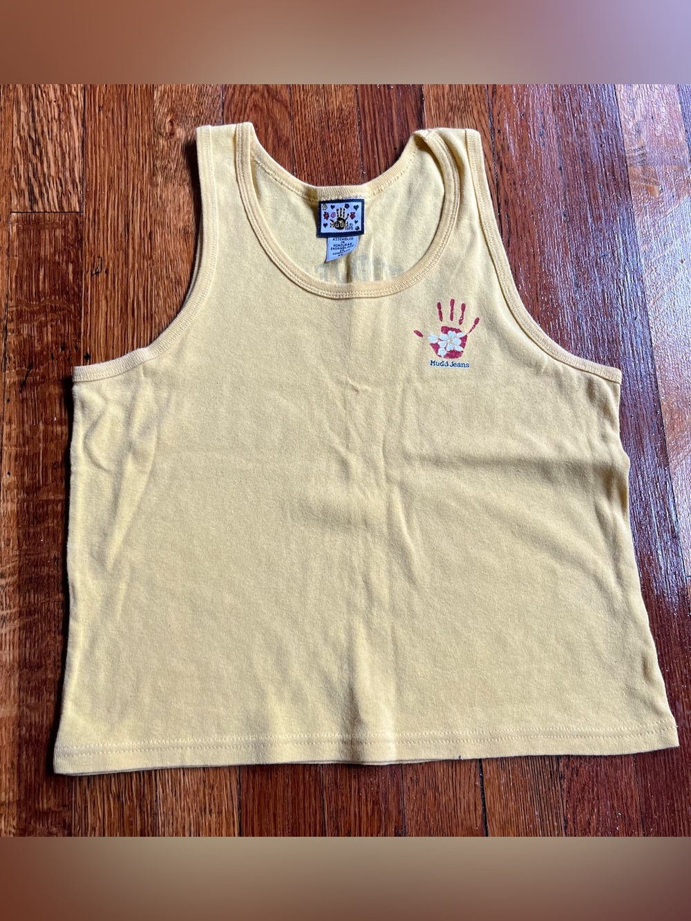 Y2k Mudd Jeans yellow surfer tank top